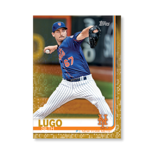 2019 Topps Series 1 Baseball Seth Lugo Base Poster - #'d to 1- artbble-pos-19tbb1-1279-gold-s