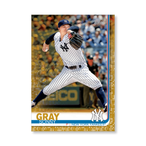 2019 Topps Series 1 Baseball Sonny Gray Base Poster - #'d to 1- artbble-pos-19tbb1-1283-gold-s