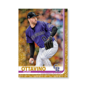 2019 Topps Series 1 Baseball Adam Ottavino Base Poster - #'d to 1- artbble-pos-19tbb1-1286-gold-s