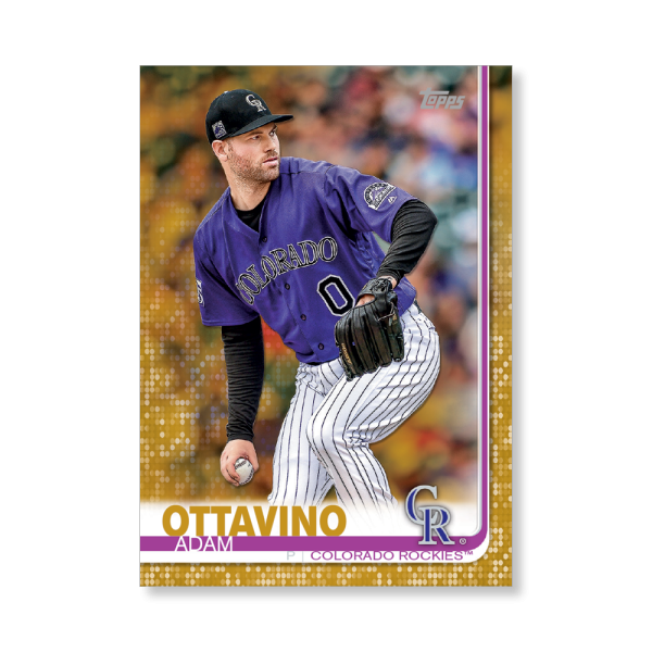 2019 Topps Series 1 Baseball Adam Ottavino Base Poster - #'d to 1- artbble-pos-19tbb1-1286-gold-s