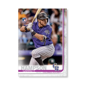 2019 Topps Series 1 Baseball Garrett Hampson Base Poster - #'d to 99- artbble-pos-19tbb1-1407-s
