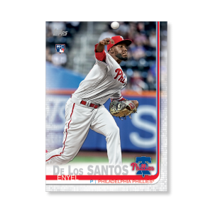 2019 Topps Series 1 Baseball Enyel De Los Santos Base Poster - #'d to 99- artbble-pos-19tbb1-1408-s