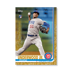 2019 Topps Series 1 Baseball Duane Underwood Jr. Base Poster - #'d to 1- artbble-pos-19tbb1-1410-gold-s