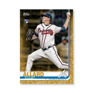 2019 Topps Series 1 Baseball Kolby Allard Base Poster - #'d to 1- artbble-pos-19tbb1-1411-gold-s