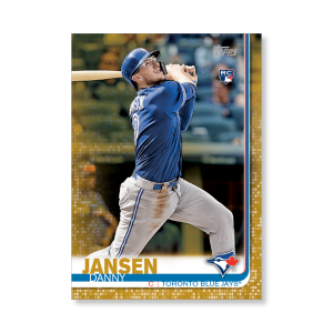 2019 Topps Series 1 Baseball Danny Jansen Base Poster - #'d to 1- artbble-pos-19tbb1-1418-gold-s