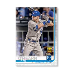 2019 Topps Series 1 Baseball Ryan O'Hearn Base Poster - #'d to 99- artbble-pos-19tbb1-1430-s