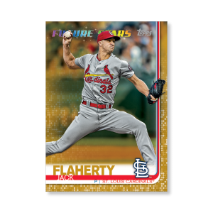 2019 Topps Series 1 Baseball Jack Flaherty Base Poster - #'d to 1- artbble-pos-19tbb1-1506-gold-s