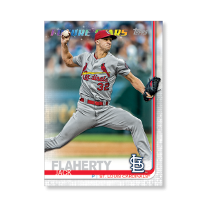 2019 Topps Series 1 Baseball Jack Flaherty Base Poster - #'d to 99- artbble-pos-19tbb1-1506-s