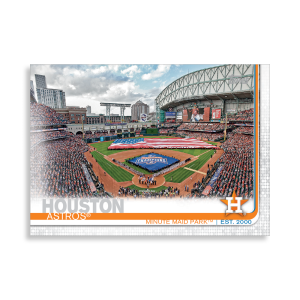 2019 Topps Series 1 Baseball Minute Maid Park Base Poster - #'d to 99- artbble-pos-19tbb1-1525-s
