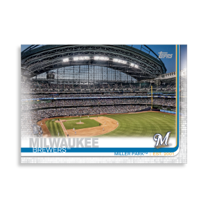 2019 Topps Series 1 Baseball Miller Park Base Poster - #'d to 99- artbble-pos-19tbb1-1528-s