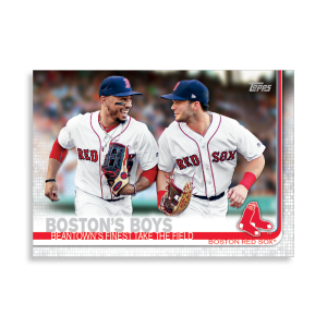 2019 Topps Series 1 Baseball Boston Red Sox Base Poster - #'d to 99- artbble-pos-19tbb1-1901-s