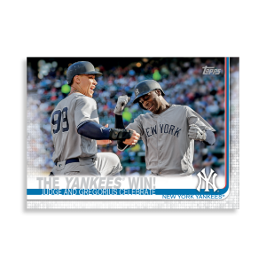 2019 Topps Series 1 Baseball New York Yankees Base Poster - #'d to 99- artbble-pos-19tbb1-1907-s
