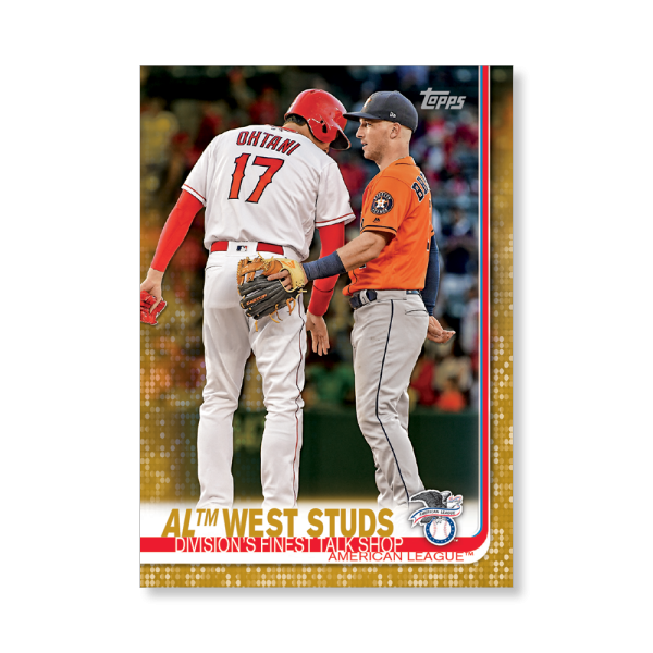 2019 Topps Series 1 Baseball American League Base Poster - #'d to 1- artbble-pos-19tbb1-1909-gold-s