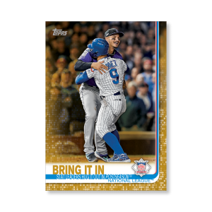 2019 Topps Series 1 Baseball National League Base Poster - #'d to 1- artbble-pos-19tbb1-1911-gold-s