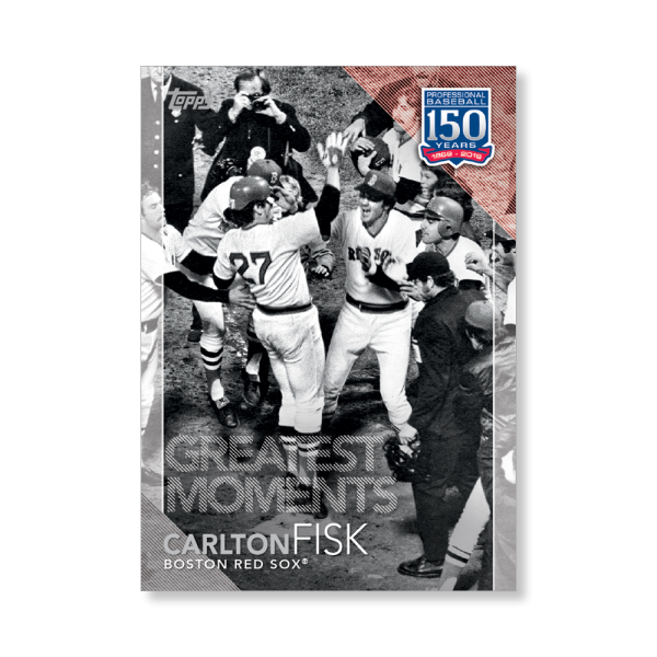 2019 Topps Series 1 Baseball Carlton Fisk 150 Years Of Professional Baseball Poster - #'d to 99- artbble-pos-19tbb1-2014-s