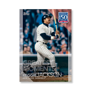 2019 Topps Series 1 Baseball Reggie Jackson 150 Years Of Professional Baseball Poster - #'d to 99- artbble-pos-19tbb1-2015-s