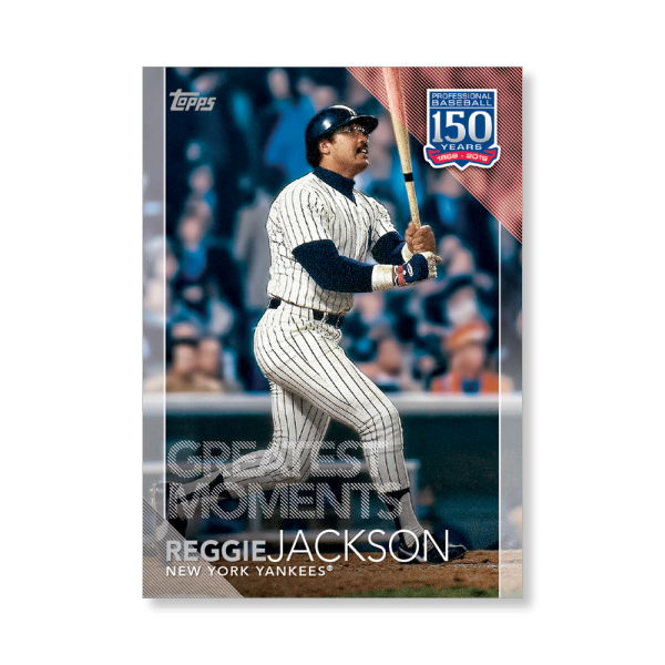 2019 Topps Series 1 Baseball Reggie Jackson 150 Years Of Professional Baseball Poster - #'d to 99- artbble-pos-19tbb1-2015-s