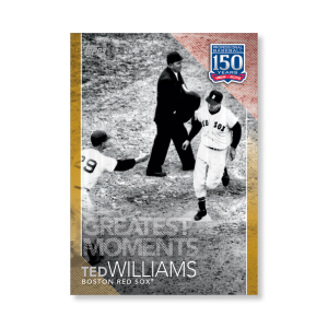 2019 Topps Series 1 Baseball Ted Williams 150 Years Of Professional Baseball Poster - #'d to 1- artbble-pos-19tbb1-2023-gold-s
