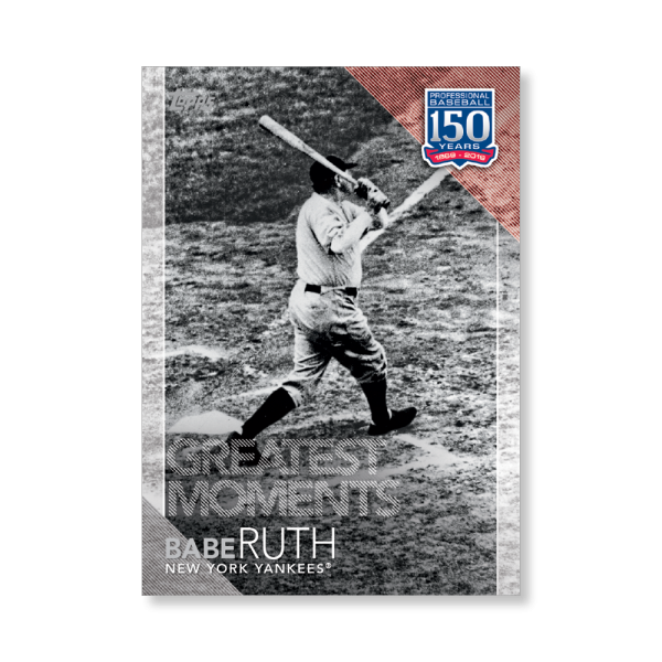2019 Topps Series 1 Baseball Babe Ruth 150 Years Of Professional Baseball Poster - #'d to 99- artbble-pos-19tbb1-2026-s