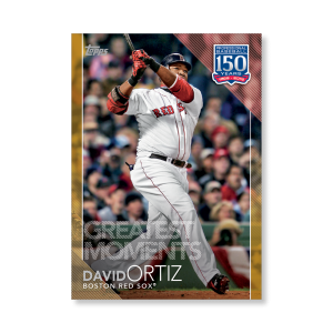 2019 Topps Series 1 Baseball David Ortiz 150 Years Of Professional Baseball Poster - #'d to 1- artbble-pos-19tbb1-2036-gold-s