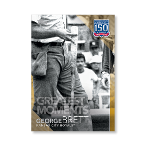 2019 Topps Series 1 Baseball George Brett 150 Years Of Professional Baseball Poster - #'d to 1- artbble-pos-19tbb1-2046-gold-s