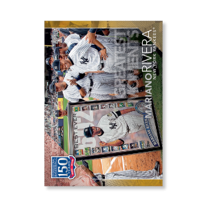 2019 Topps Series 1 Baseball Mariano Rivera 150 Years Of Professional Baseball Poster - #'d to 1- artbble-pos-19tbb1-2050-gold-s