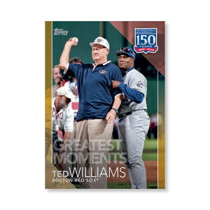 2019 Topps Series 1 Baseball Ted Williams 150 Years Of Professional Baseball Poster - #'d to 1- artbble-pos-19tbb1-2051-gold-s