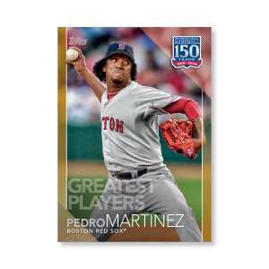 2019 Topps Series 1 Baseball Pedro Martinez 150 Years Of Professional Baseball Poster - #'d to 1- artbble-pos-19tbb1-2071-gold-s