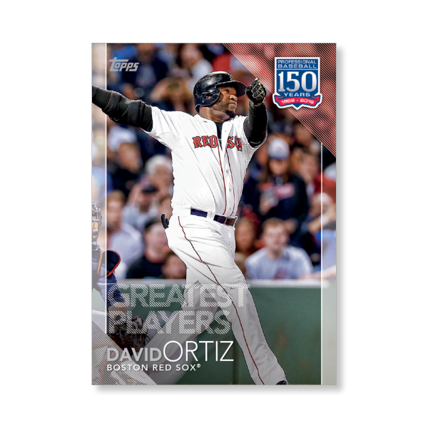 2019 Topps Series 1 Baseball David Ortiz 150 Years Of Professional Baseball Poster - #'d to 99- artbble-pos-19tbb1-2072-s