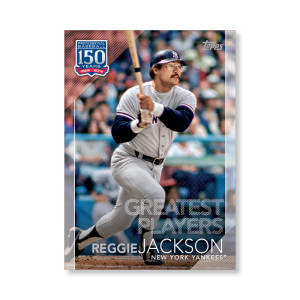 2019 Topps Series 1 Baseball Reggie Jackson 150 Years Of Professional Baseball Poster - #'d to 99- artbble-pos-19tbb1-2079-s