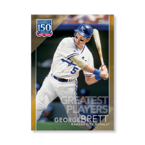 2019 Topps Series 1 Baseball George Brett 150 Years Of Professional Baseball Poster - #'d to 1- artbble-pos-19tbb1-2087-gold-s