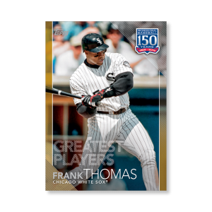 2019 Topps Series 1 Baseball Frank Thomas 150 Years Of Professional Baseball Poster - #'d to 1- artbble-pos-19tbb1-2090-gold-s