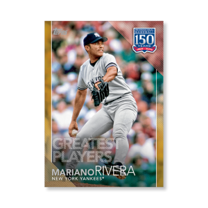 2019 Topps Series 1 Baseball Mariano Rivera 150 Years Of Professional Baseball Poster - #'d to 1- artbble-pos-19tbb1-2091-gold-s