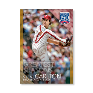 2019 Topps Series 1 Baseball Steve Carlton 150 Years Of Professional Baseball Poster - #'d to 1- artbble-pos-19tbb1-2104-gold-s