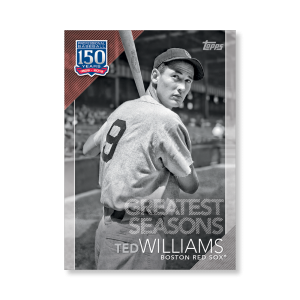 2019 Topps Series 1 Baseball Ted Williams 150 Years Of Professional Baseball Poster - #'d to 99- artbble-pos-19tbb1-2115-s