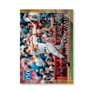 2019 Topps Series 1 Baseball Mark McGwire 150 Years Of Professional Baseball Poster - #'d to 1- artbble-pos-19tbb1-2119-gold-s