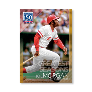 2019 Topps Series 1 Baseball Joe Morgan 150 Years Of Professional Baseball Poster - #'d to 1- artbble-pos-19tbb1-2124-gold-s
