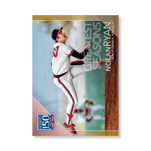 2019 Topps Series 1 Baseball Nolan Ryan 150 Years Of Professional Baseball Poster - #'d to 1- artbble-pos-19tbb1-2125-gold-s