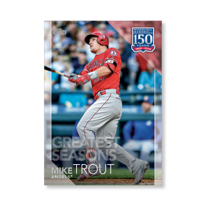 2019 Topps Series 1 Baseball Mike Trout 150 Years Of Professional Baseball Poster - #'d to 99- artbble-pos-19tbb1-2128-s
