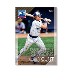 2019 Topps Series 1 Baseball Robin Yount 150 Years Of Professional Baseball Poster - #'d to 99- artbble-pos-19tbb1-2129-s