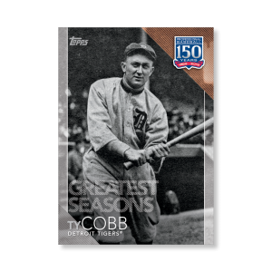 2019 Topps Series 1 Baseball Ty Cobb 150 Years Of Professional Baseball Poster - #'d to 99- artbble-pos-19tbb1-2145-s