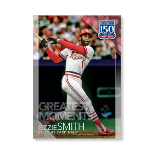 2019 Topps Series 1 Baseball Ozzie Smith 150 Years Of Professional Baseball Poster - #'d to 99- artbble-pos-19tbb1-2174-s