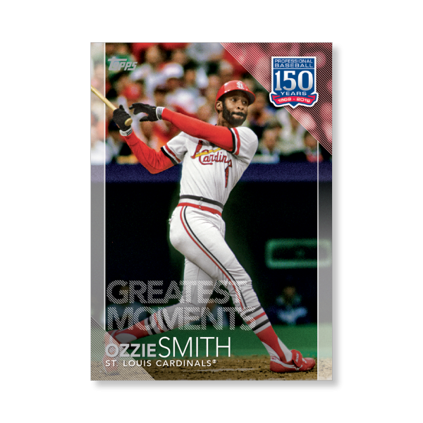 2019 Topps Series 1 Baseball Ozzie Smith 150 Years Of Professional Baseball Poster - #'d to 99- artbble-pos-19tbb1-2174-s