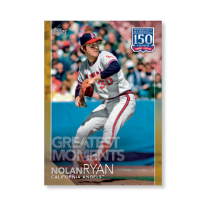 2019 Topps Series 1 Baseball Nolan Ryan 150 Years Of Professional Baseball Poster - #'d to 1- artbble-pos-19tbb1-2177-gold-s
