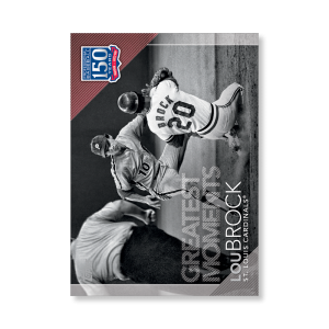 2019 Topps Series 1 Baseball Lou Brock 150 Years Of Professional Baseball Poster - #'d to 99- artbble-pos-19tbb1-2178-s