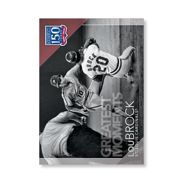2019 Topps Series 1 Baseball Lou Brock 150 Years Of Professional Baseball Poster - #'d to 99- artbble-pos-19tbb1-2178-s