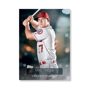 2019 Topps Series 1 Baseball Mike Trout Superstars Of Baseball Poster - #'d to 99- artbble-pos-19tbb1-2201-s