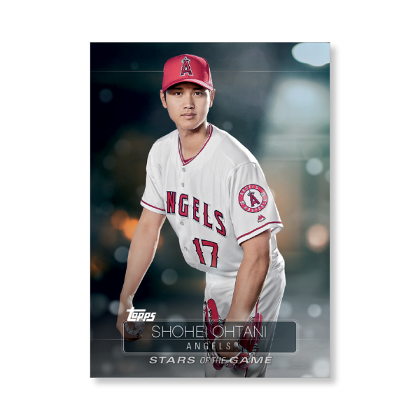 2019 Topps Series 1 Baseball Shohei Ohtani Superstars Of Baseball Poster - #'d to 99- artbble-pos-19tbb1-2204-s