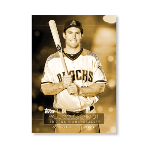 2019 Topps Series 1 Baseball Paul Goldschmidt Superstars Of Baseball Poster - #'d to 1- artbble-pos-19tbb1-2205-gold-s