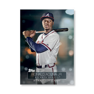 2019 Topps Series 1 Baseball Ronald Acuña Jr. Superstars Of Baseball Poster - #'d to 99- artbble-pos-19tbb1-2209-s
